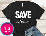 Save The Shark Shark Love T-Shirt - Animals Shirt