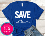 Save The Shark Shark Love T-Shirt - Animals Shirt
