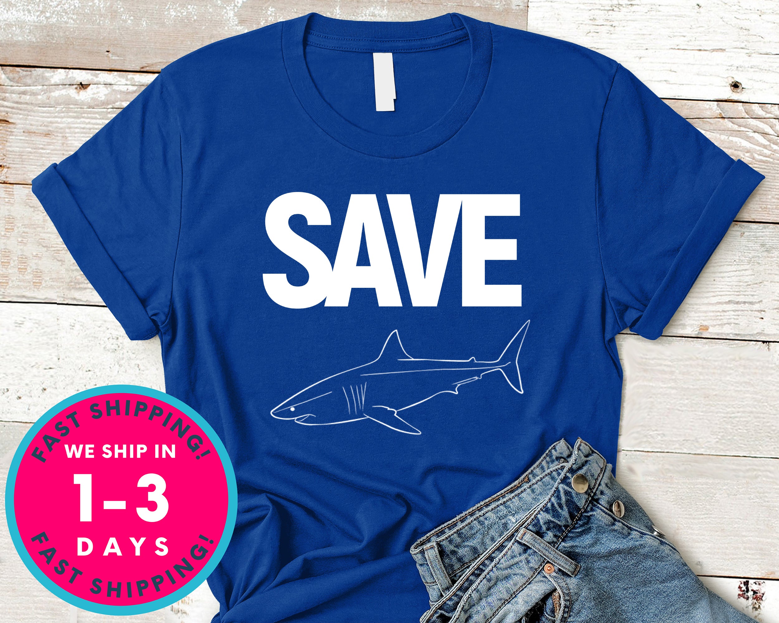 Shark Team Save The Shark T-Shirt - Animals Shirt