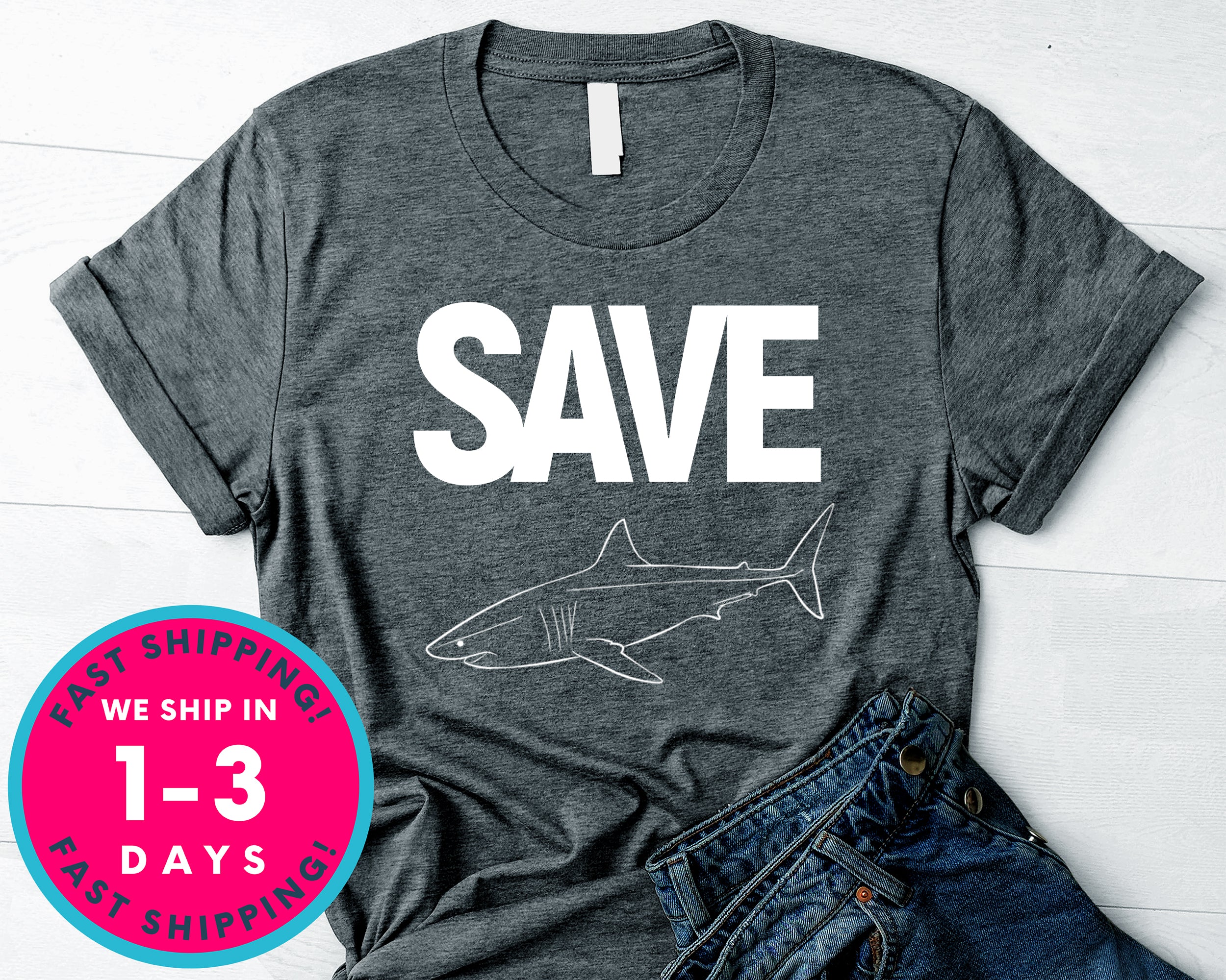 Shark Team Save The Shark T-Shirt - Animals Shirt