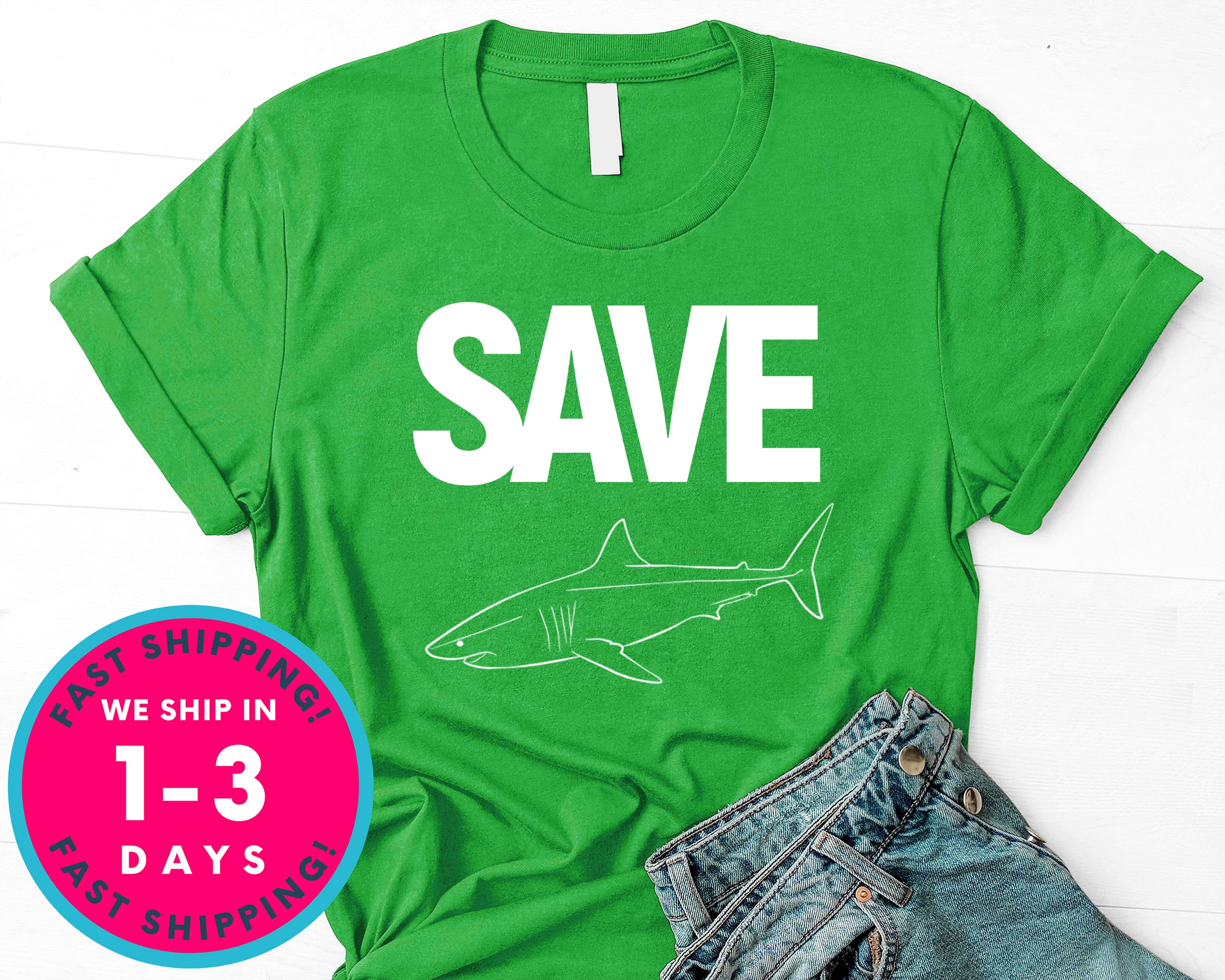 Shark Team Save The Shark T-Shirt - Animals Shirt