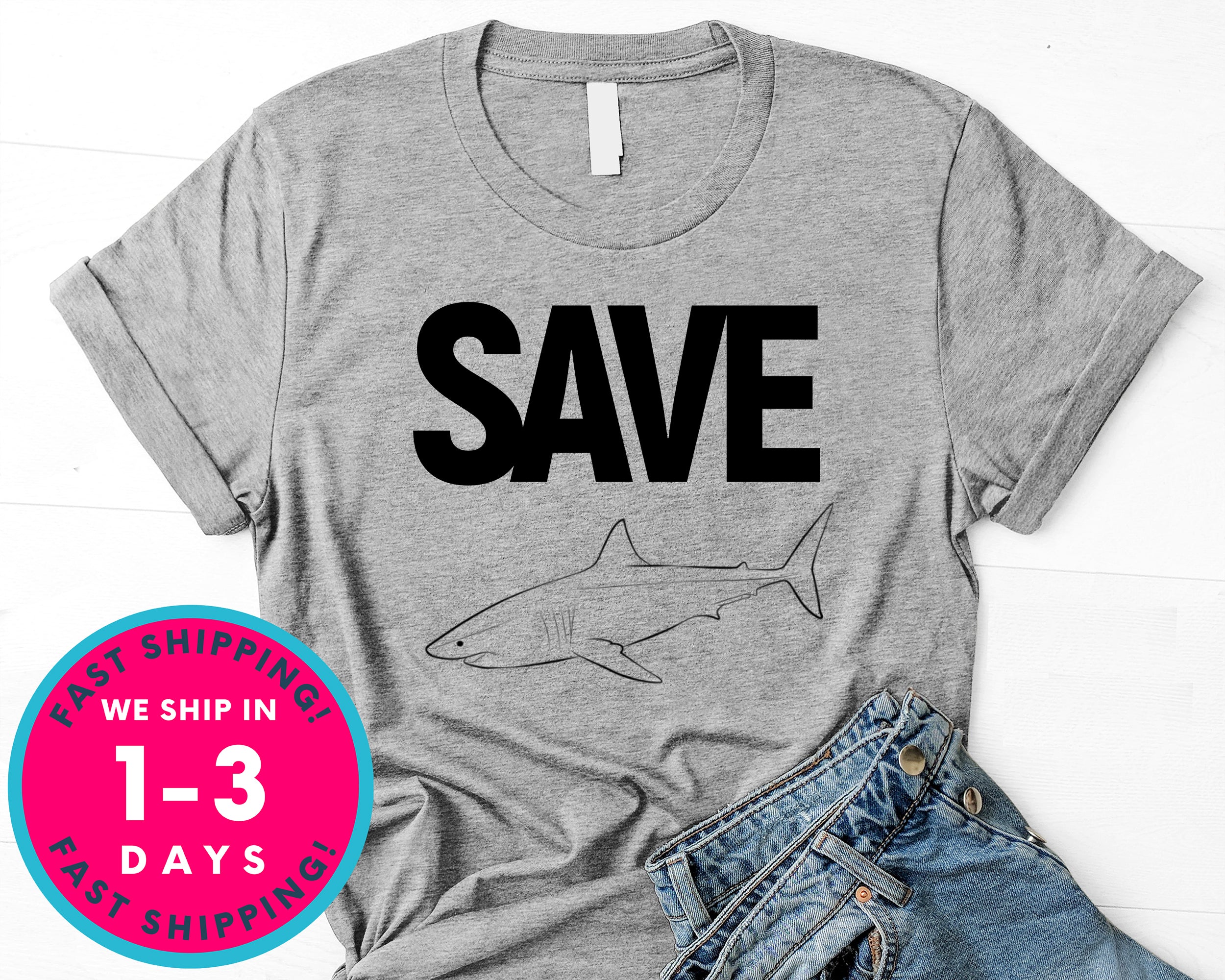 Shark Team Save The Shark T-Shirt - Animals Shirt
