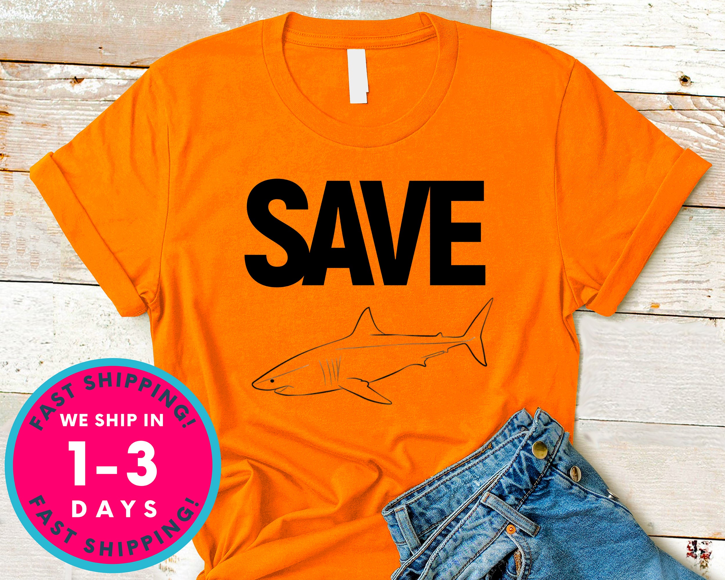 Shark Team Save The Shark T-Shirt - Animals Shirt