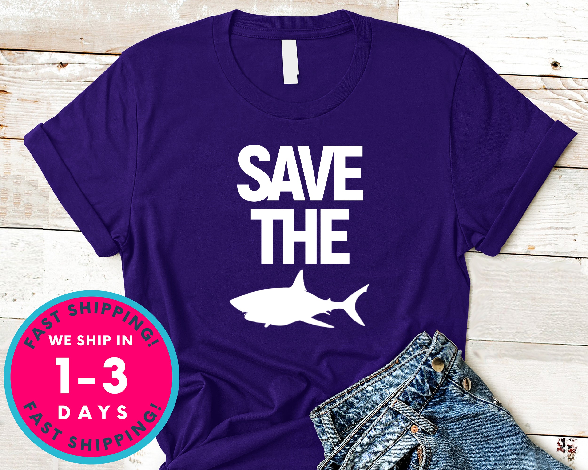 I Love Sharks Save The Sharks T-Shirt - Animals Shirt