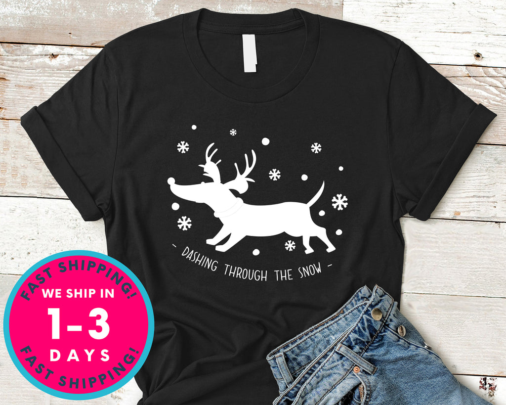 Dashing Through The Snow T-Shirt - Christmas Shirt