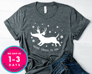 Dashing Through The Snow T-Shirt - Christmas Shirt