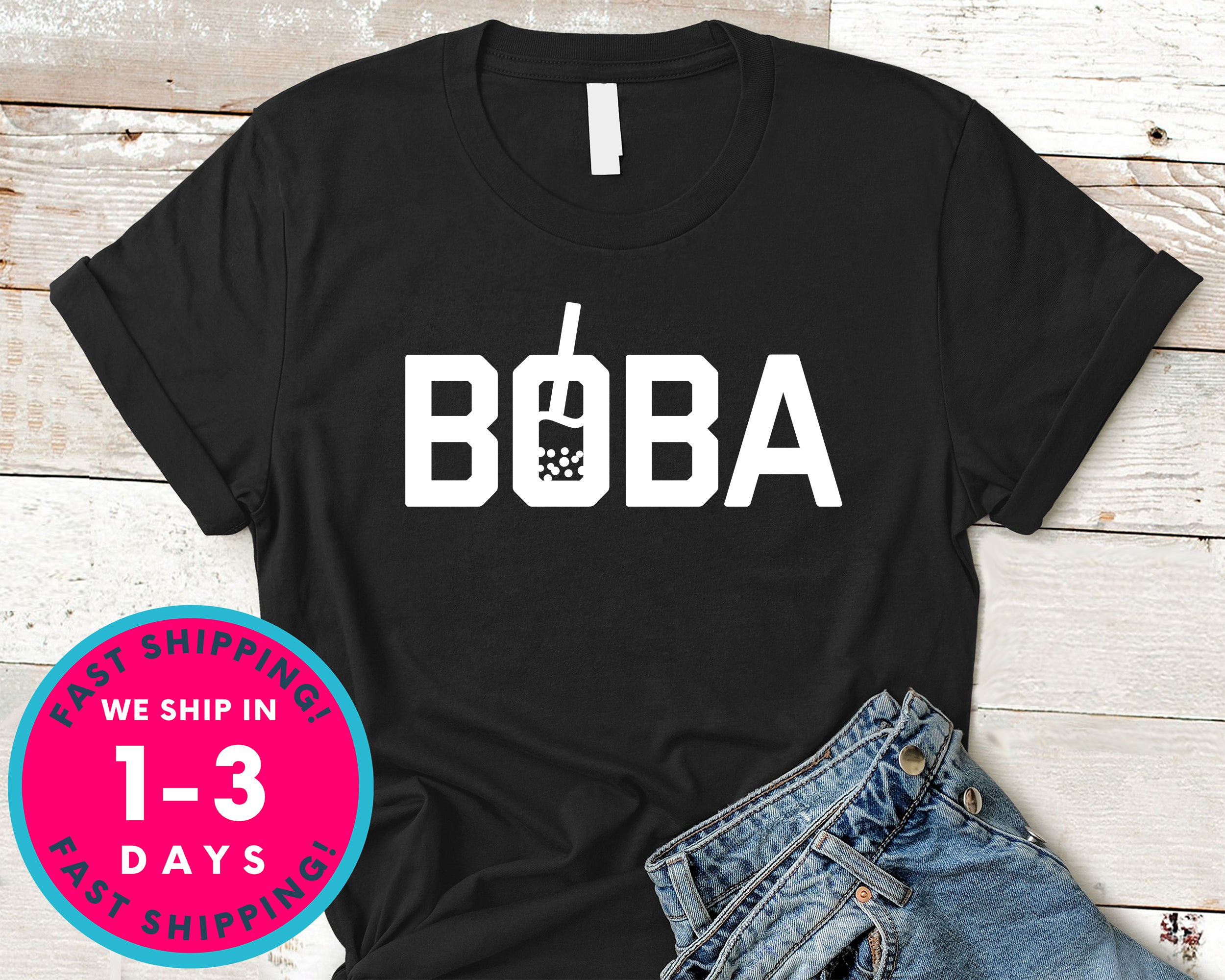 Boba Milk Tea Drink T-Shirt - Food Drink Shirt