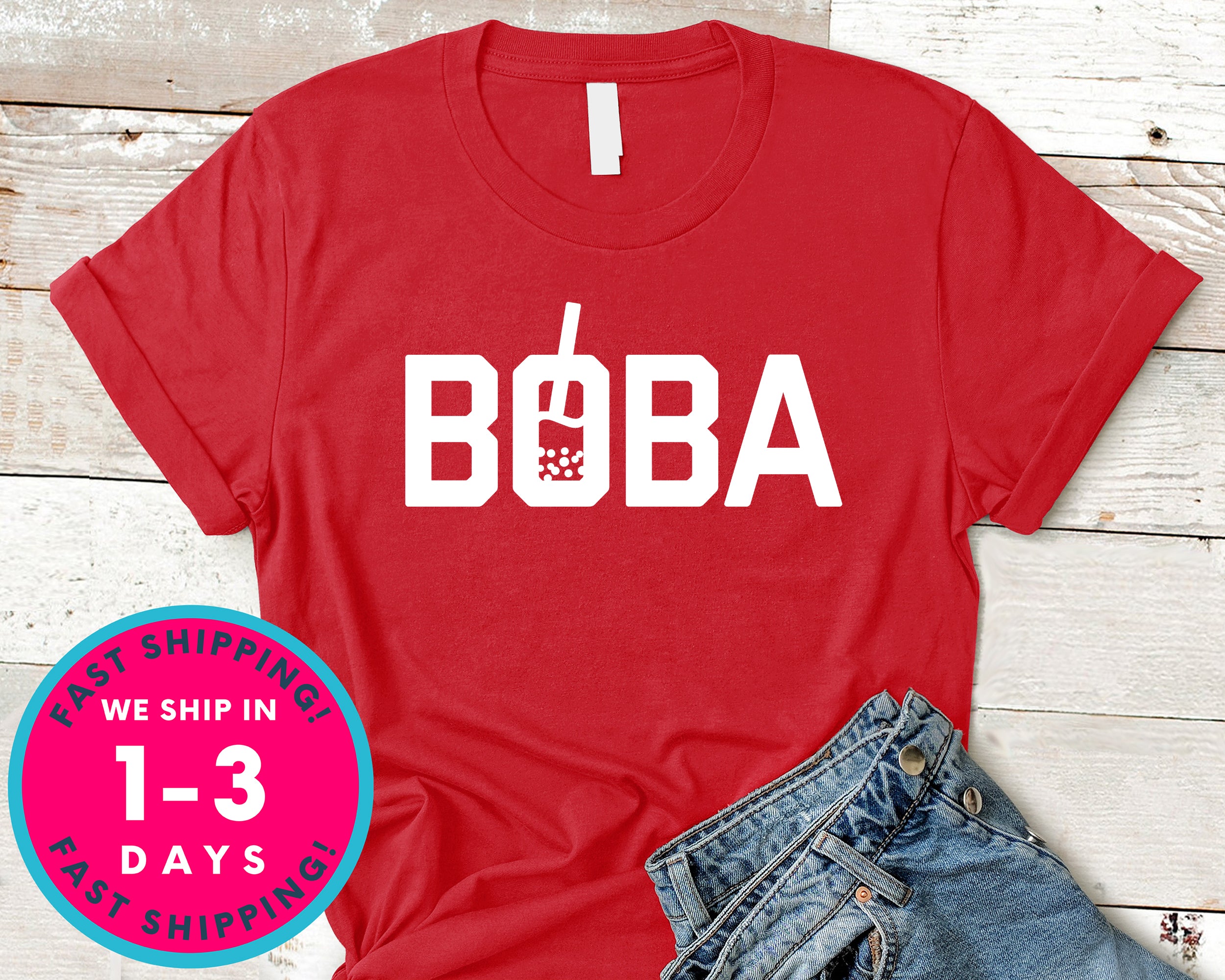 Boba Milk Tea Drink T-Shirt - Food Drink Shirt
