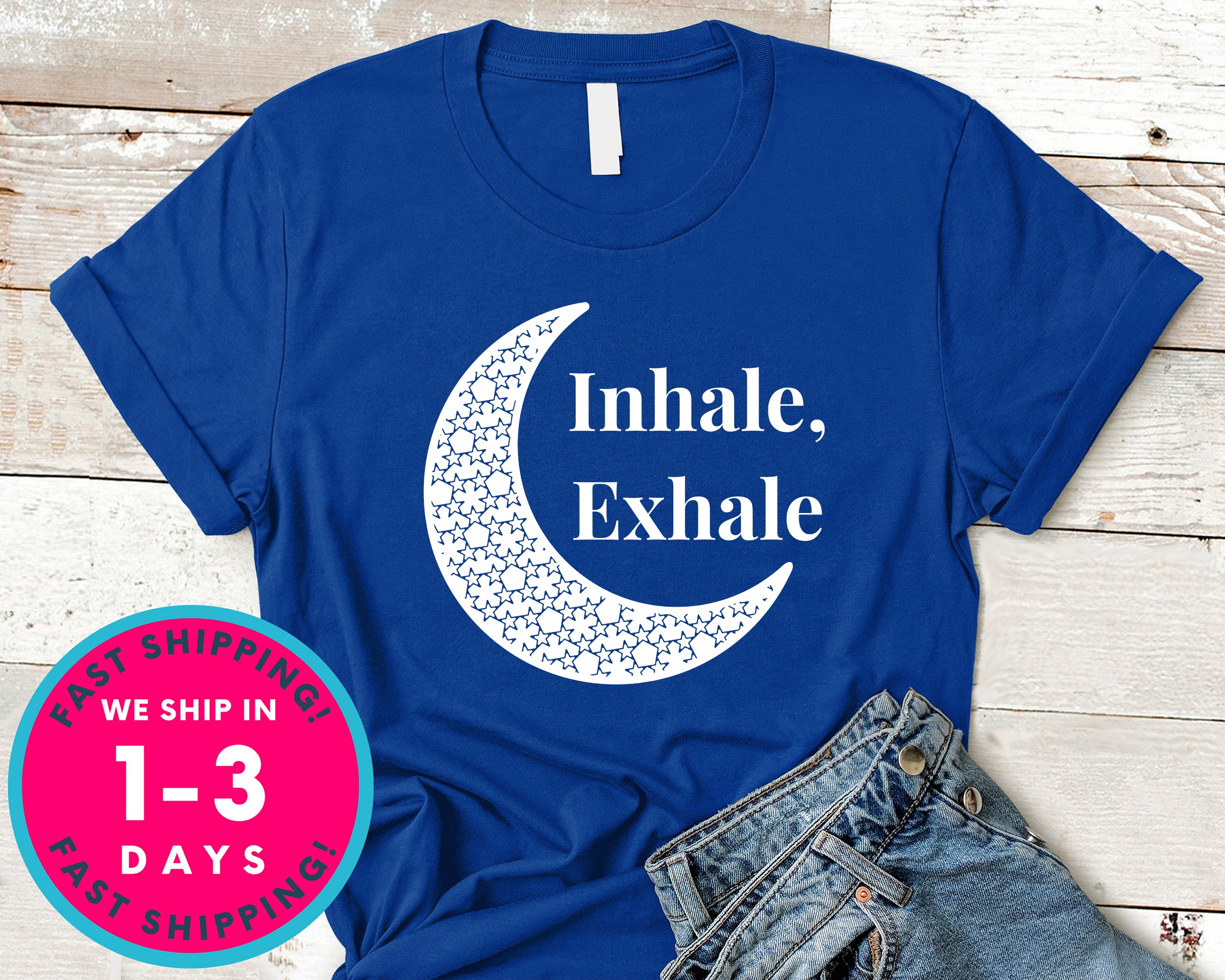 Women Tee Inhale Exhale T-Shirt - Yoga Zen Shirt