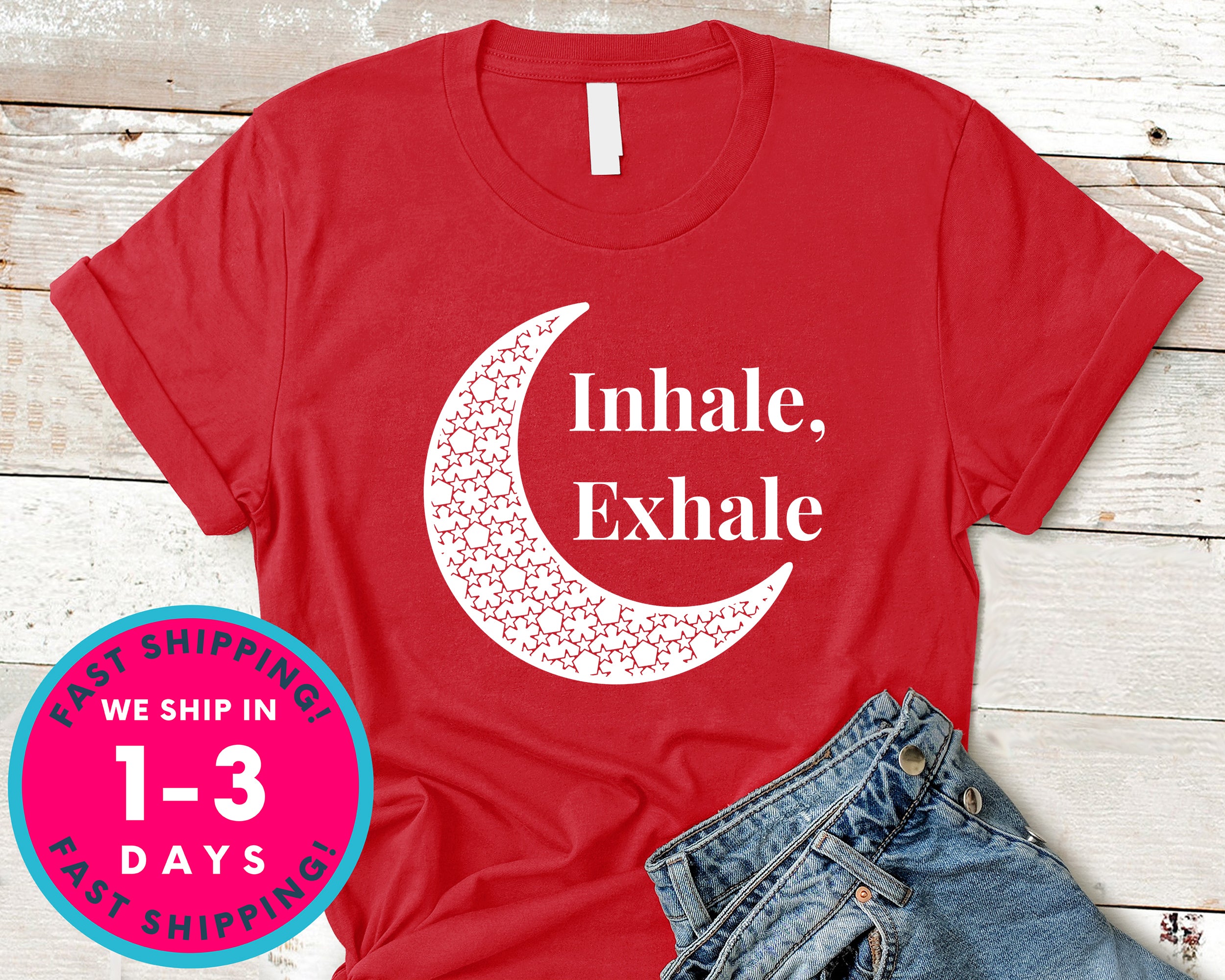 Women Tee Inhale Exhale T-Shirt - Yoga Zen Shirt