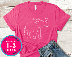 Save The Elephants T-Shirt - Animals Shirt