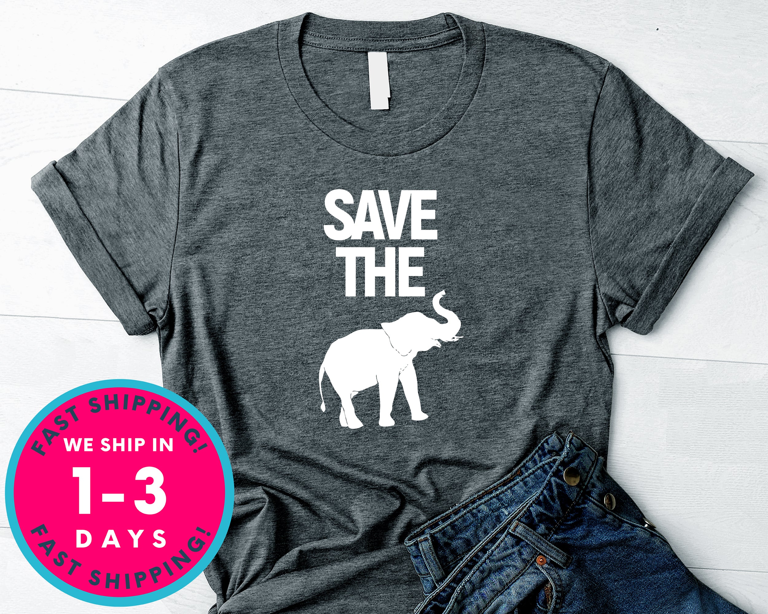 Elephant Lover Save The Elephants T-Shirt - Animals Shirt