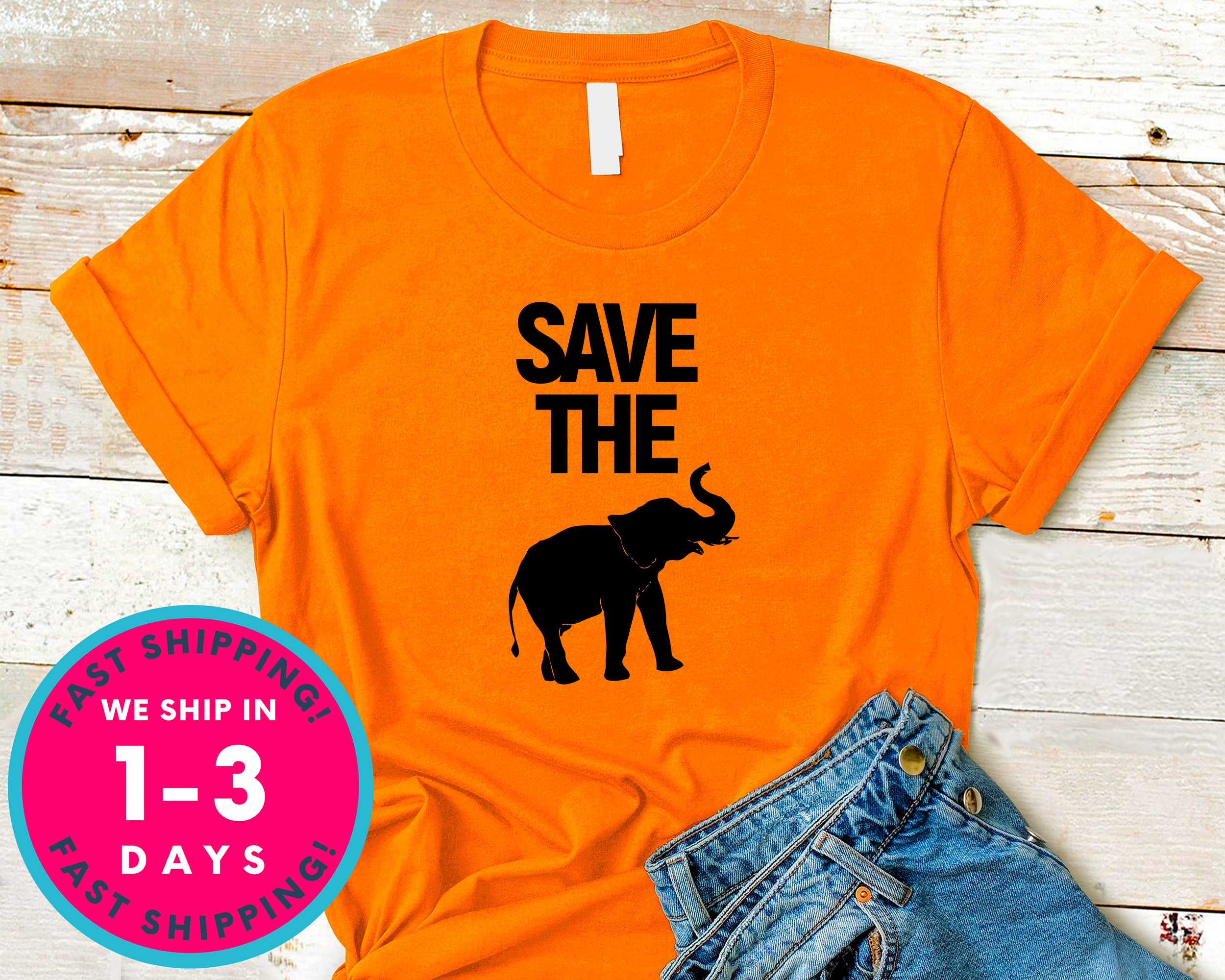 Elephant Lover Save The Elephants T-Shirt - Animals Shirt