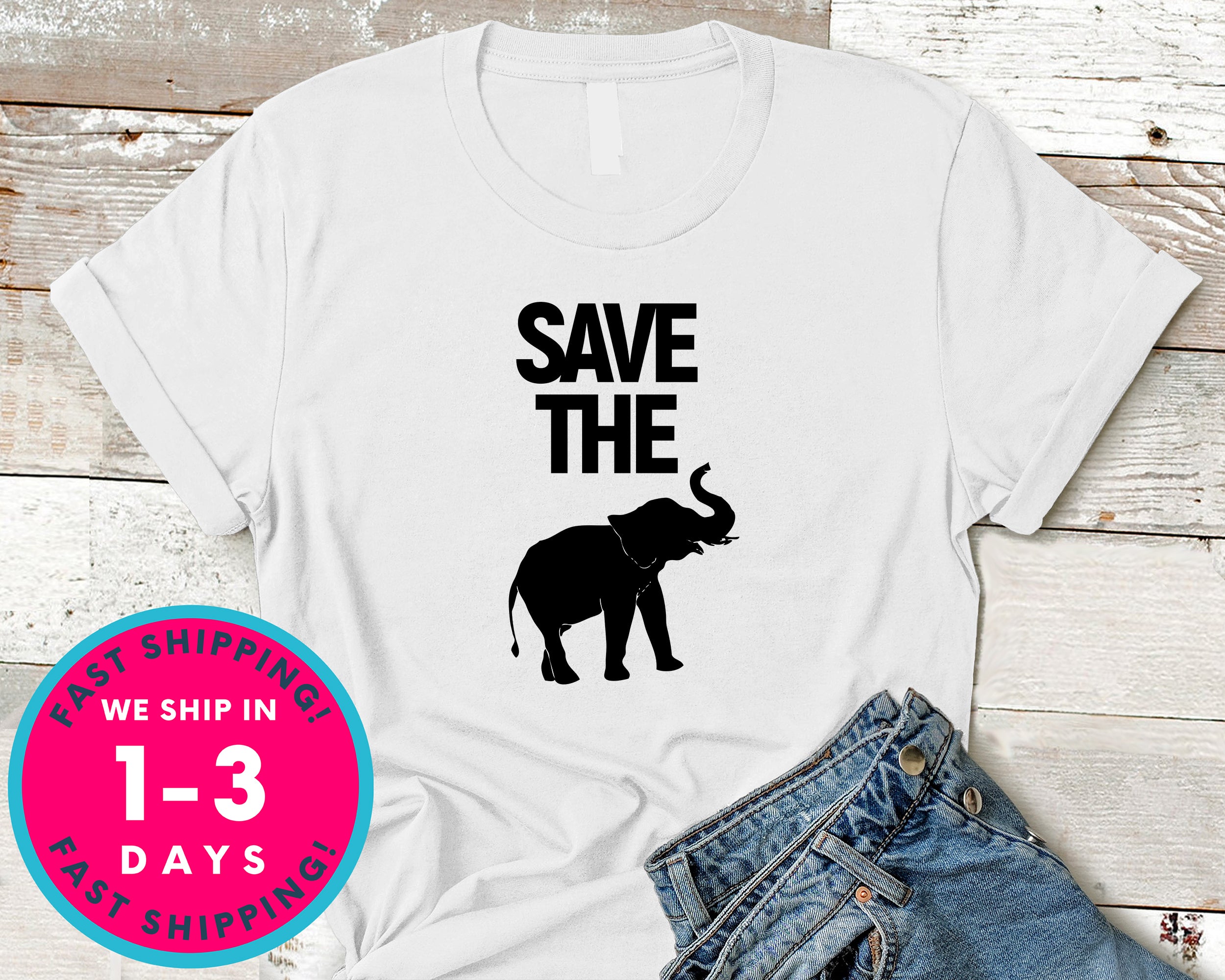 Elephant Lover Save The Elephants T-Shirt - Animals Shirt