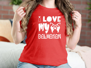I Love My Dalmatian Dog T-shirts