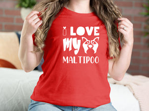 I Love My Maltipoo Dog T-shirts