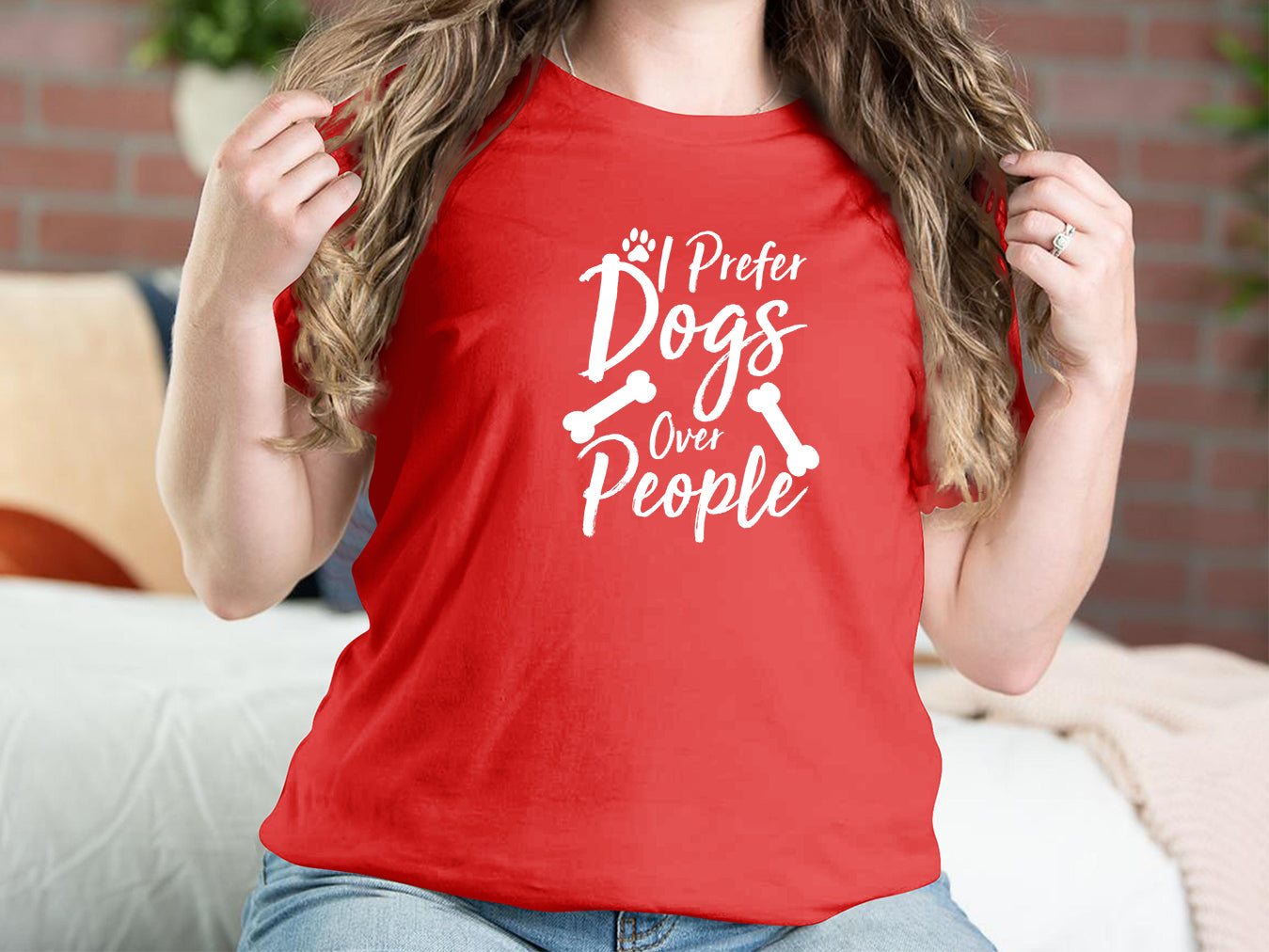 I Prefer Dogs Over People Dog T-shirts