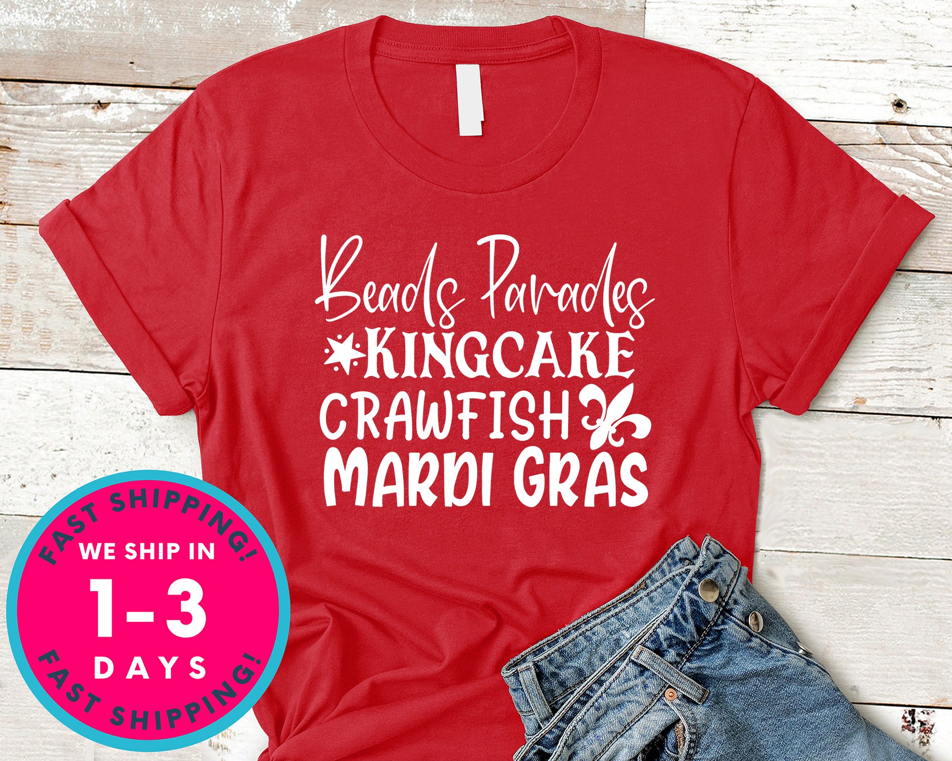 Beads Parades Kingcake Crawfish Mardi Gras