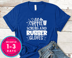 Coffee Scrubs And Rubber Gloves
