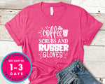 Coffee Scrubs And Rubber Gloves