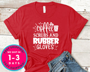 Coffee Scrubs And Rubber Gloves