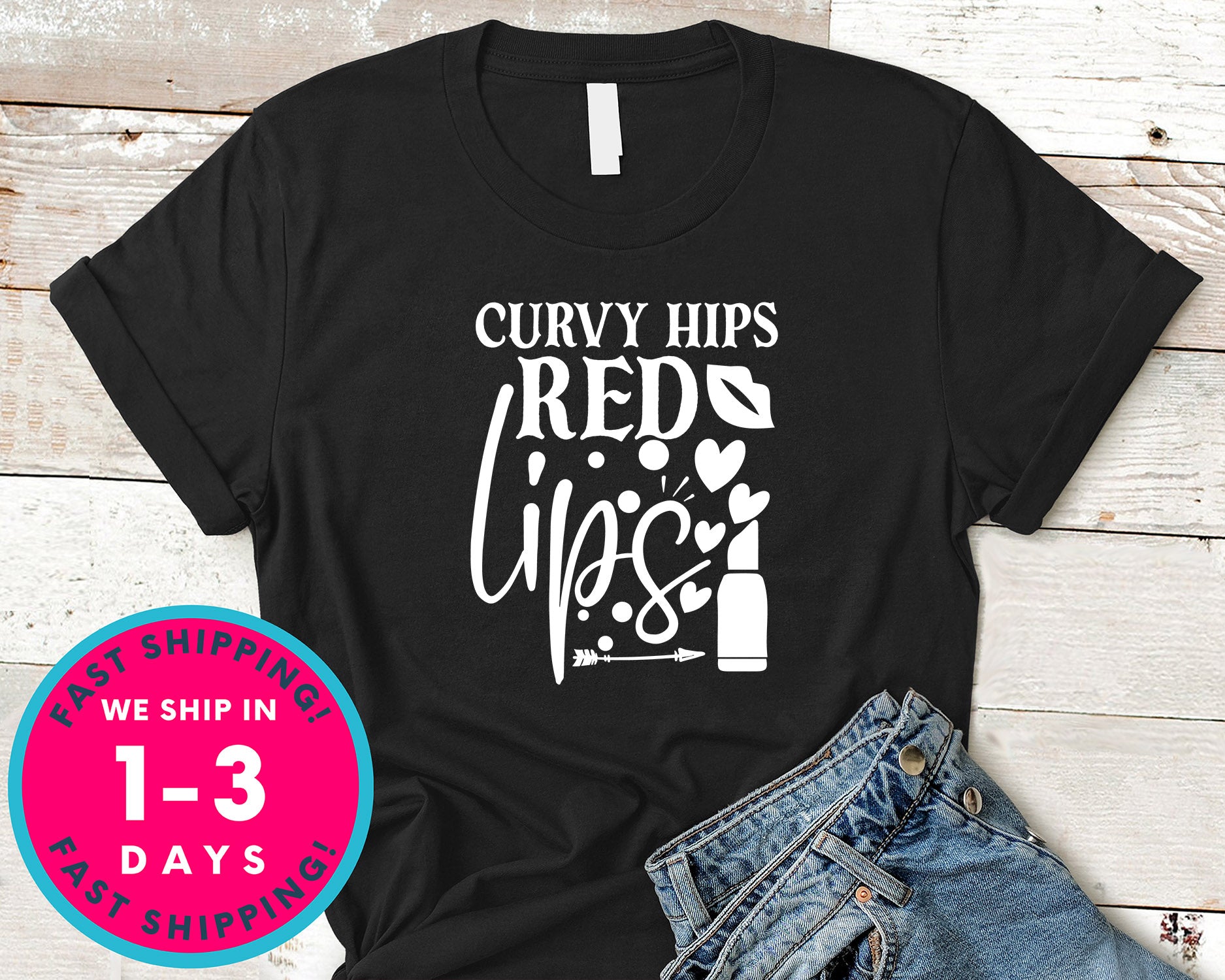 Curvy Hips Red Lips