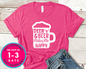 Deer And Beer Makes Me Happy